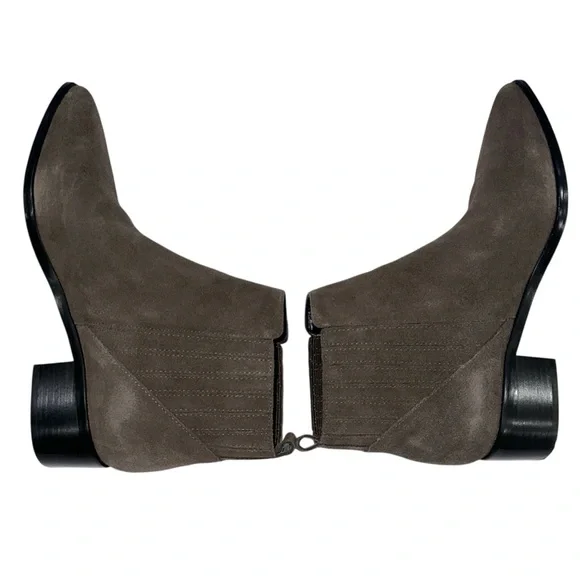 Marc Fisher Dark Gray Suede Yolli Bootie - Picture 7 of 9